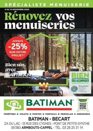 Op menuiserie jusqu'à -25% sur le projet du 5 au 14 octobre 2025, Armentières, BECART