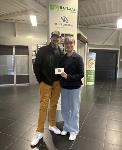 Remise du lot – Jeu concours BÉCART BATIMAN, Armentières, BECART