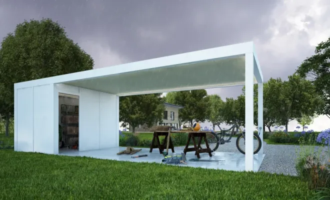 Pergola bioclimatique à lames orientables Aluminium SURYA, Armentières, BECART